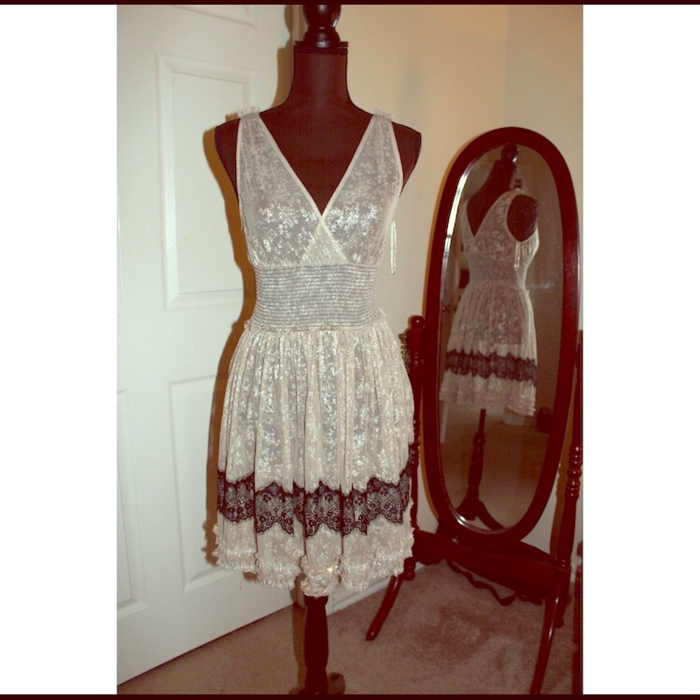 Gold Free People Dress